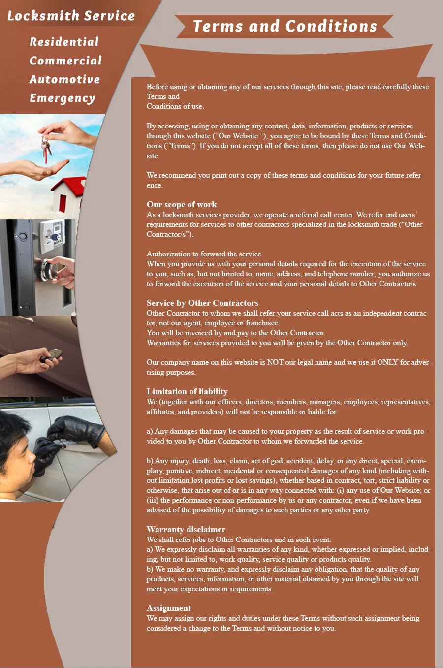 Sherwood OR Locksmith Store Sherwood, OR 503-994-6788 - terms-and-condition